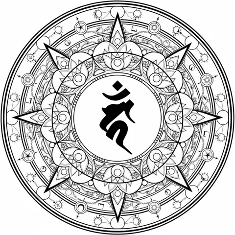 カーン_梵字_待ち受け画像